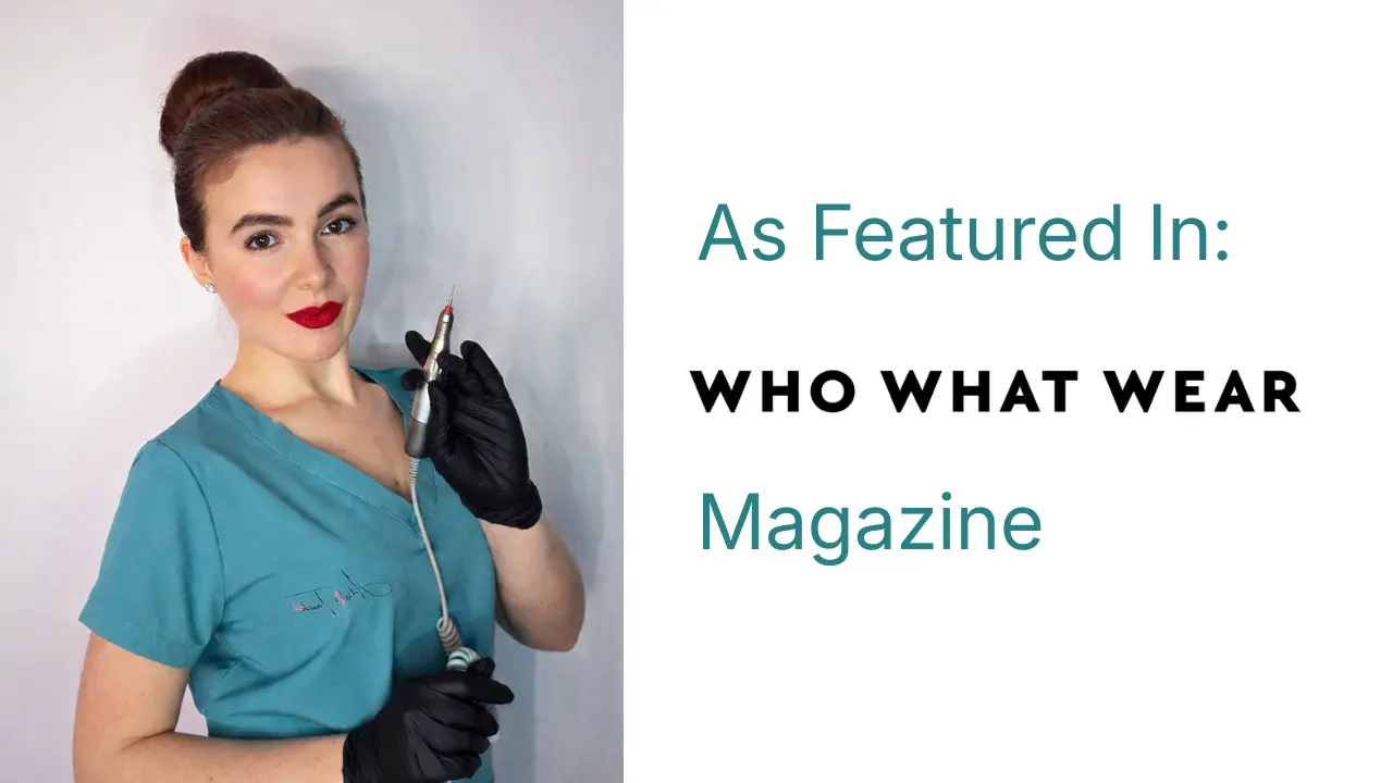 Radina Ignatova, Professional Nail Expert, featured in Who What Wear UK Magazine for soap nails expertise
