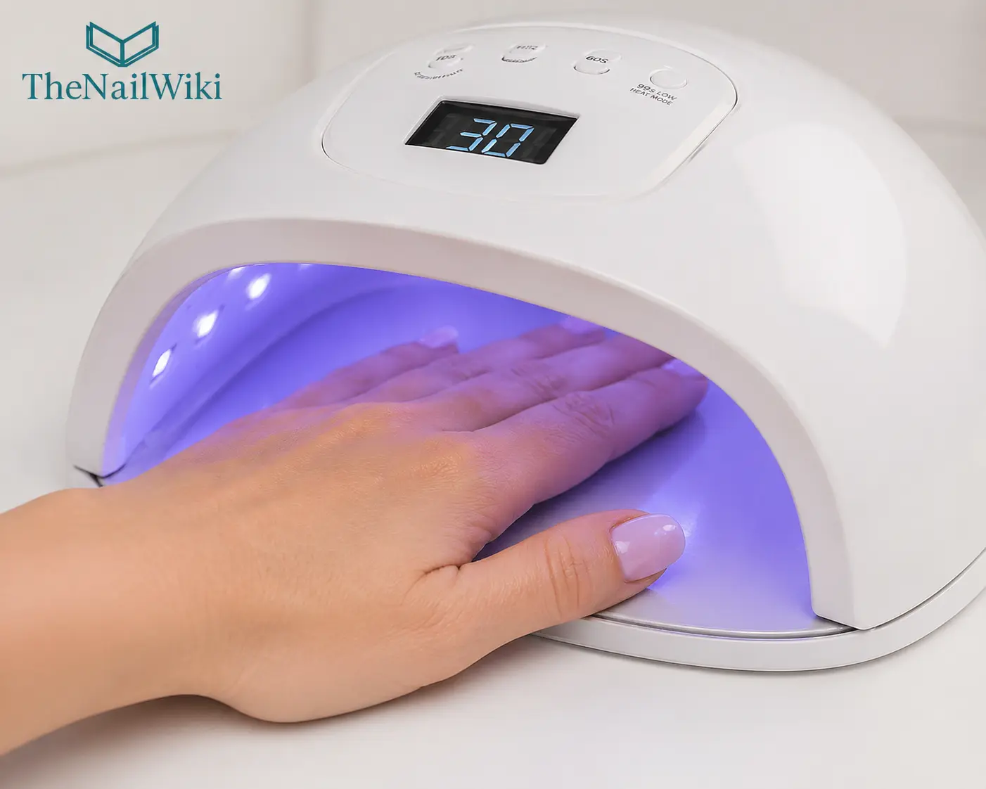 Modern professional LED nail lamp — the current standard in gel nail curing for professional nail services