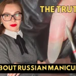 Professional Nail Expert Radina Ignatova addressing Russian manicure controversy with professional e-file technique demonstration