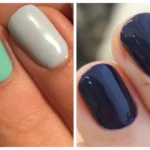 Side by side comparison of Russian Manicure and Dry Manicure techniques showing e-file application and cuticle work differences